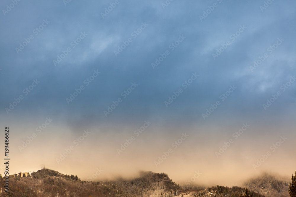 Beautiful Landscape of mountains and clouds Beautiful Landscape of mountains and clouds