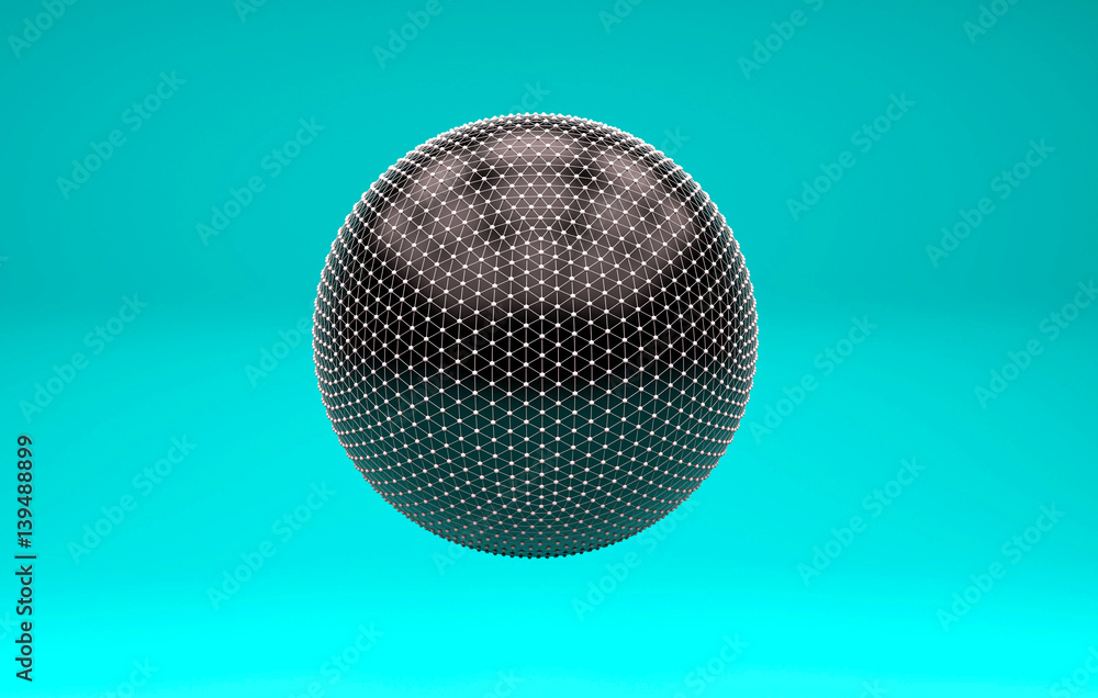 3d render smooth black ball on a gray background 3d render smooth black ball on a gray background