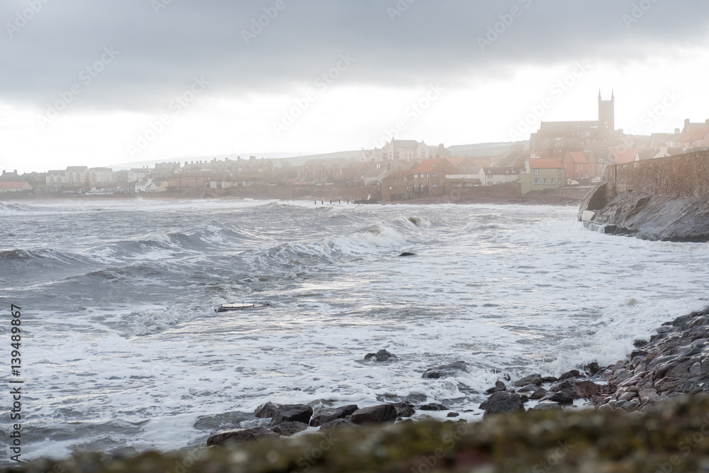 Fototapeta View of Dunbar, Scotland.