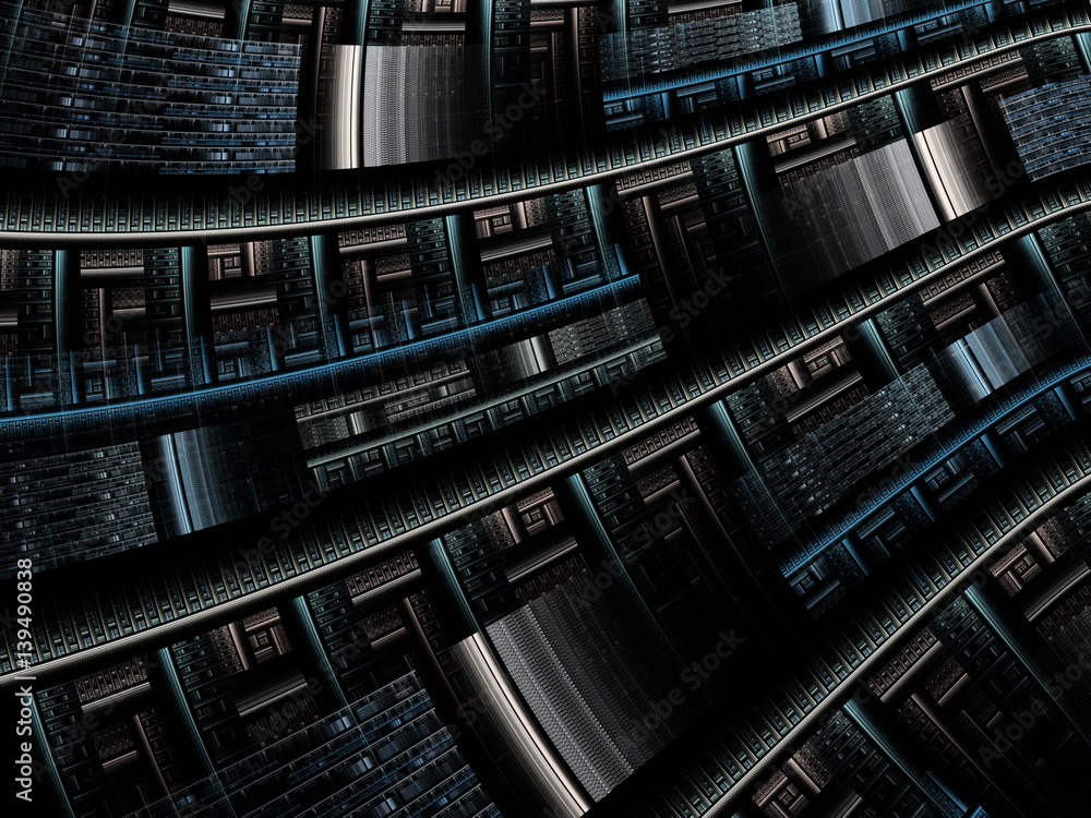 Fototapeta premium Abstract fractal background computer-generated image