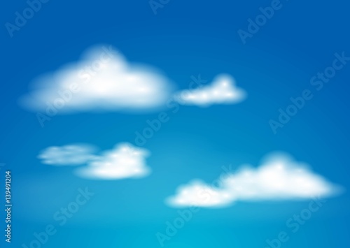 Blauer Himmel mit Wolken