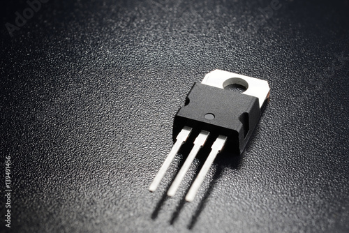 Black power transistor photo