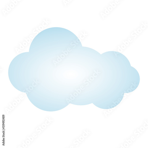 blue picture cloud cumulus climate design vector illustration