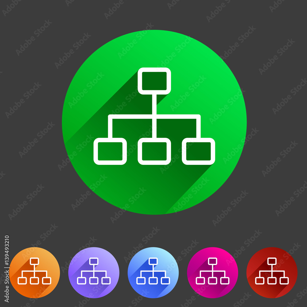 line hierarchy icon flat web sign symbol logo label line hierarchy icon flat web sign symbol logo label