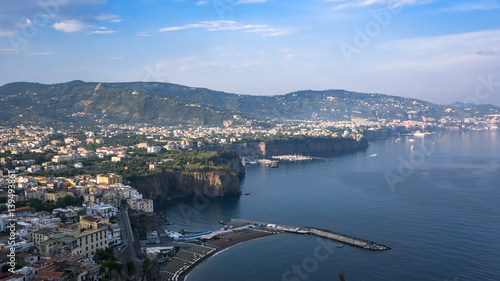 Panoramic view of Italian coast near Sorrento