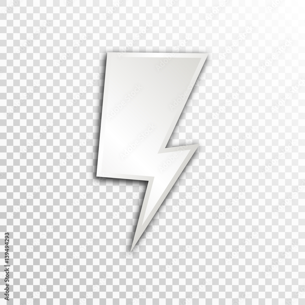 Empty white paper plate base for text. Simple lightning form card on transparent background Empty white paper plate base for text. Simple lightning form card on transparent background