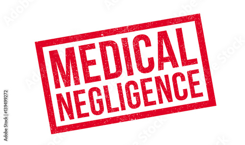 Medical Negligence rubber stamp. Grunge design with dust scratches. Effects can be easily removed for a clean, crisp look. Color is easily changed.