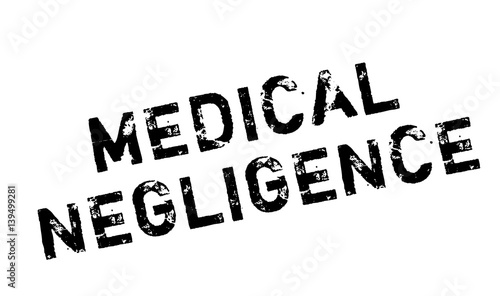 Medical Negligence rubber stamp. Grunge design with dust scratches. Effects can be easily removed for a clean, crisp look. Color is easily changed.