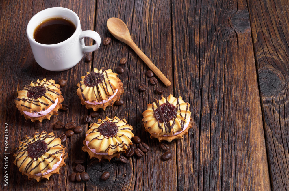 Coffee with cookies Coffee with cookies