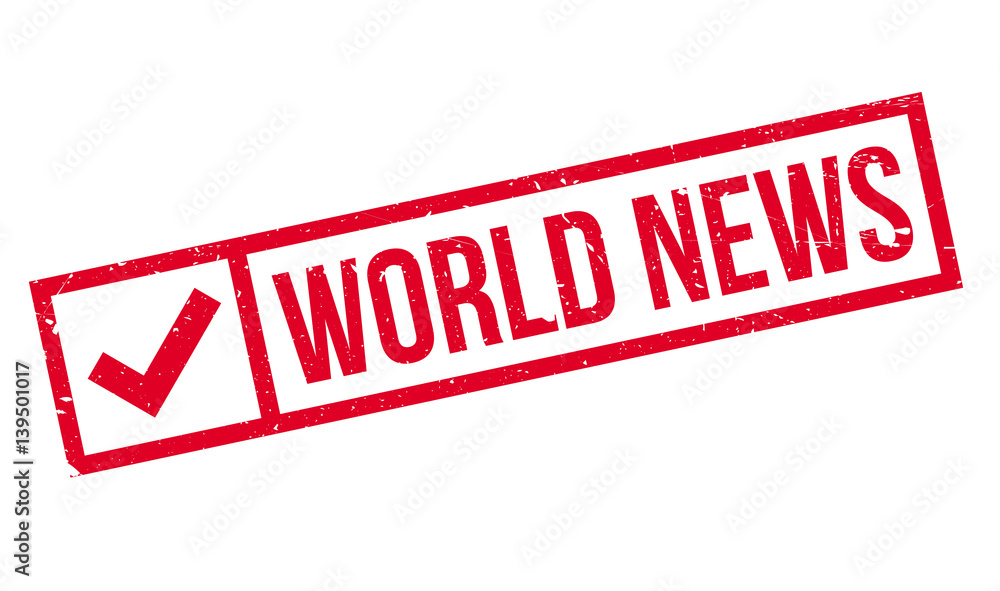 World News rubber stamp. Grunge design with dust scratches. Effects can be easily removed for a clean, crisp look. Color is easily changed. World News rubber stamp. Grunge design with dust scratches. Effects can be easily removed for a clean, crisp look. Color is easily changed.