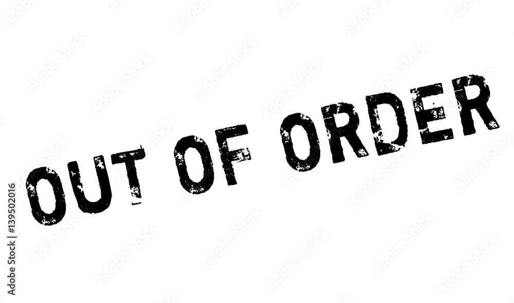Out Of Order rubber stamp. Grunge design with dust scratches. Effects can be easily removed for a clean, crisp look. Color is easily changed. Out Of Order rubber stamp. Grunge design with dust scratches. Effects can be easily removed for a clean, crisp look. Color is easily changed.