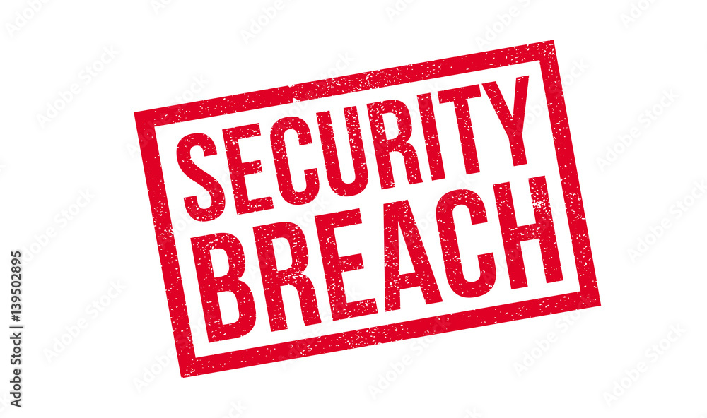 Security Breach rubber stamp. Grunge design with dust scratches. Effects can be easily removed for a clean, crisp look. Color is easily changed. Security Breach rubber stamp. Grunge design with dust scratches. Effects can be easily removed for a clean, crisp look. Color is easily changed.