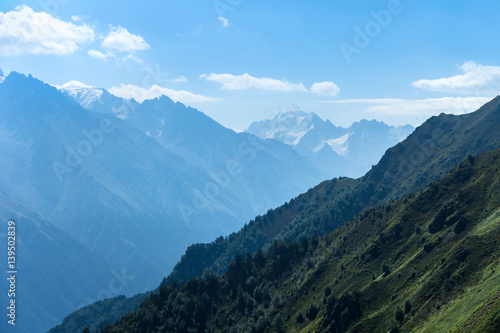 Fantastic views of the mountains. Mountains background. Caucasus