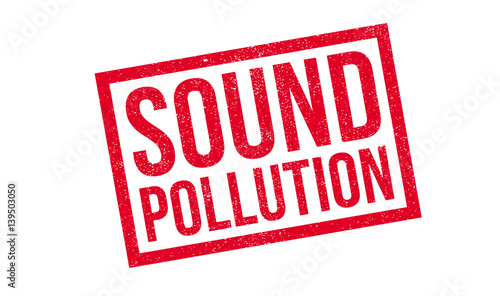Sound Pollution rubber stamp. Grunge design with dust scratches. Effects can be easily removed for a clean, crisp look. Color is easily changed.