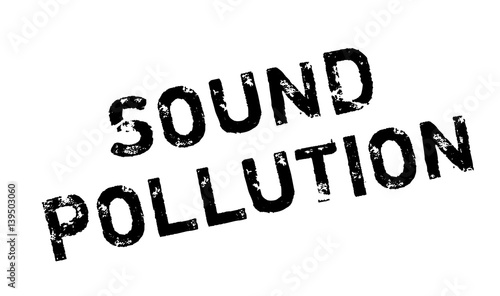Sound Pollution rubber stamp. Grunge design with dust scratches. Effects can be easily removed for a clean, crisp look. Color is easily changed.