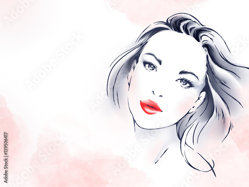 woman face illustration