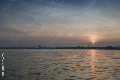 Sunrise in the morning landscape of Thailand coast. © meepoohyaphoto