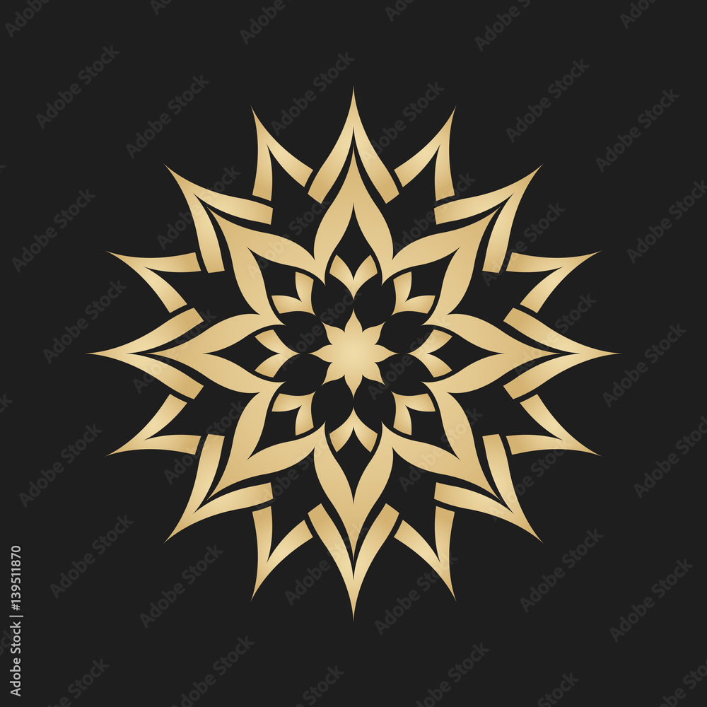 Abstract star. Decoration element.