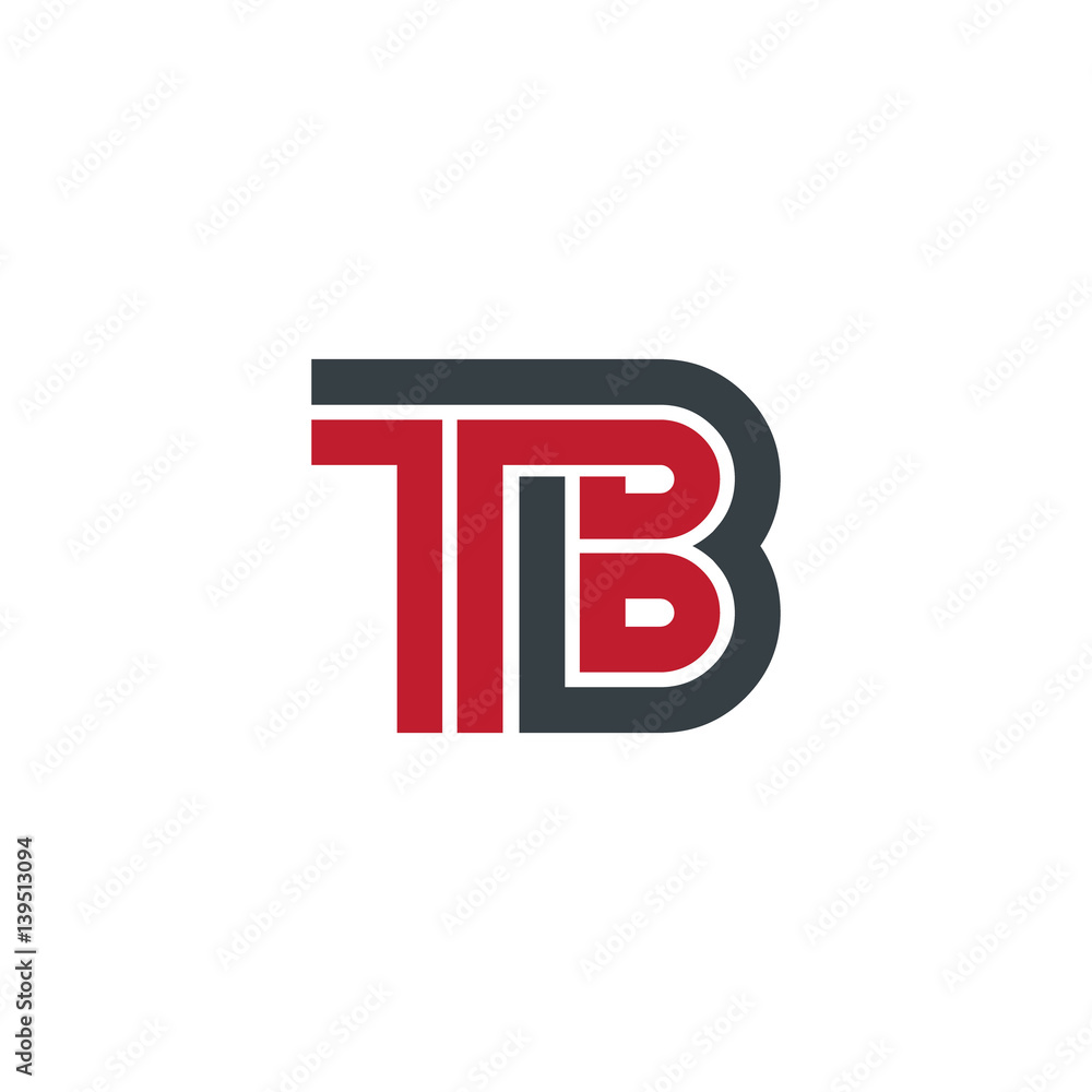 Obraz premium Initial Letter TB Linked Design Logo