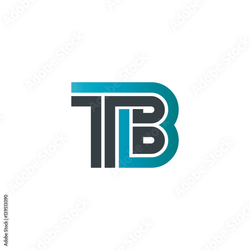 Initial Letter TB Linked Design Logo