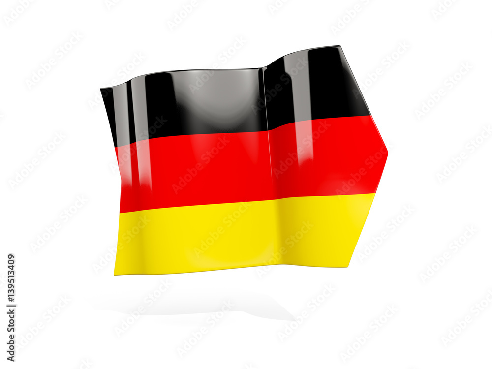Fototapeta premium Arrow with flag of germany