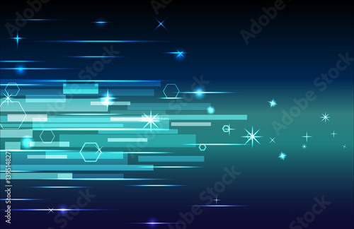 Digital abstract blue background. Vector illustration.