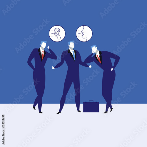 Great communication skills concept vector illustration.