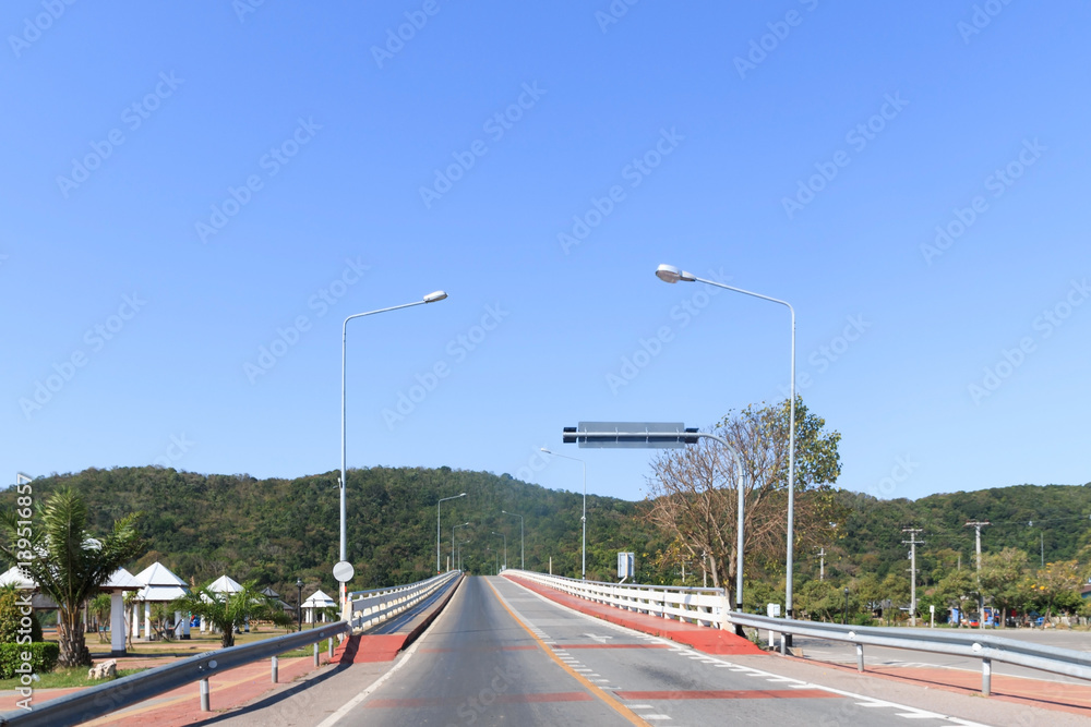 Viewpoint of concrete bridge.