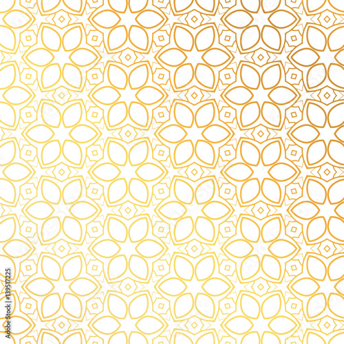 golden flower pattern background design