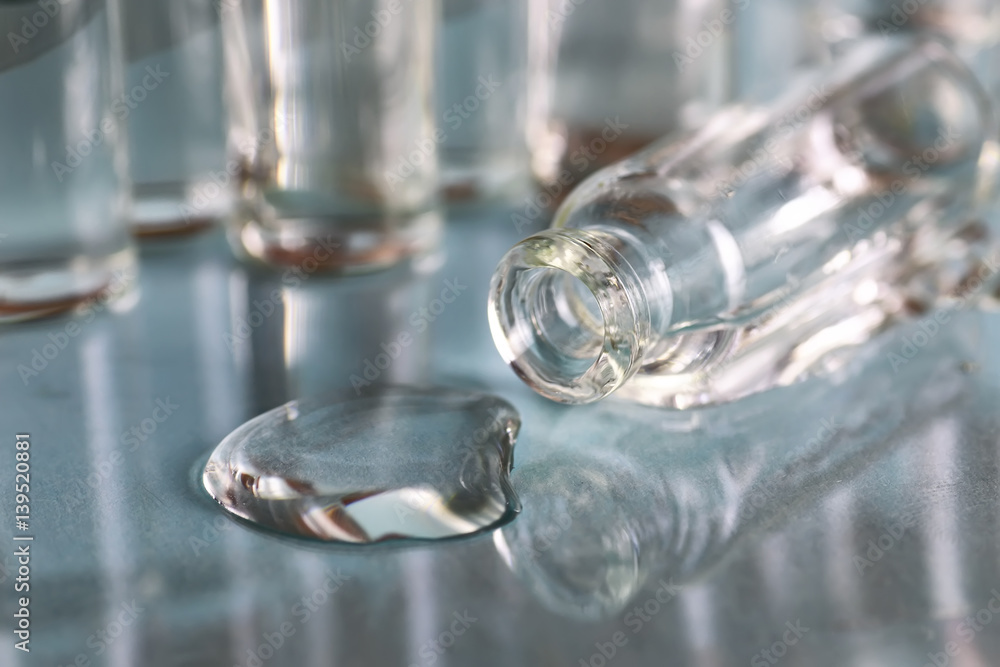 transparent vials of medicine transparent vials of medicine