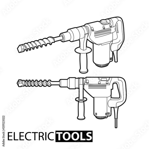 Outline electric drill