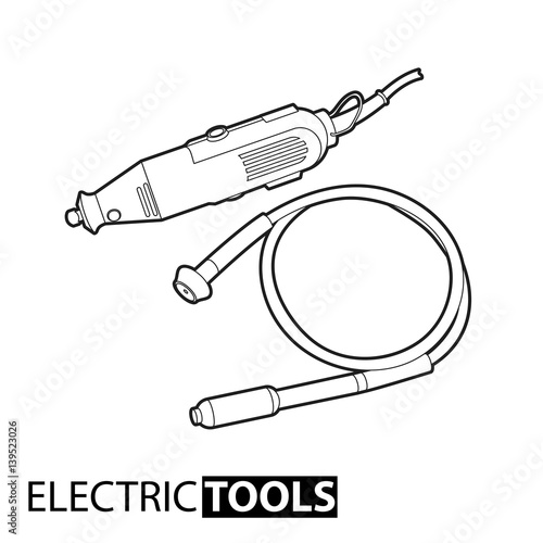 Outline electric drill