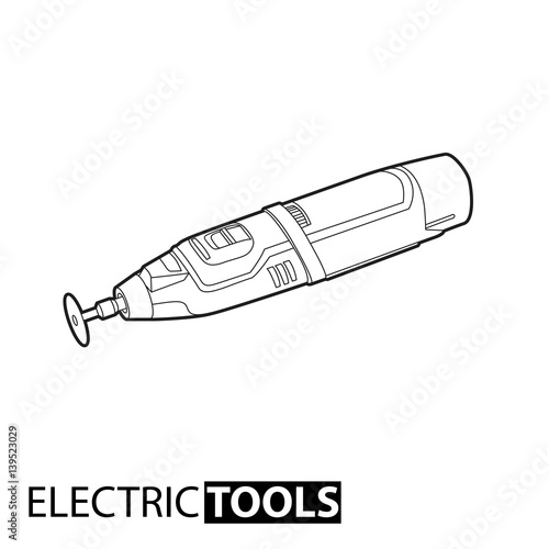 Outline electric drill