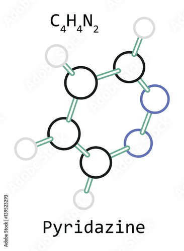 molecule C4H4N2 Pyridazine photo