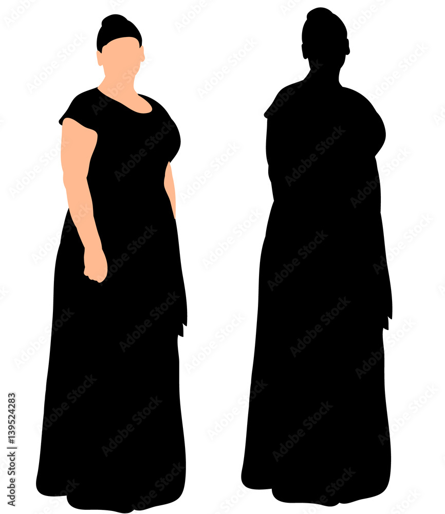 isolated silhouette of a fat girl isolated silhouette of a fat girl
