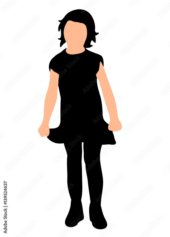 Fototapeta premium silhouette of child