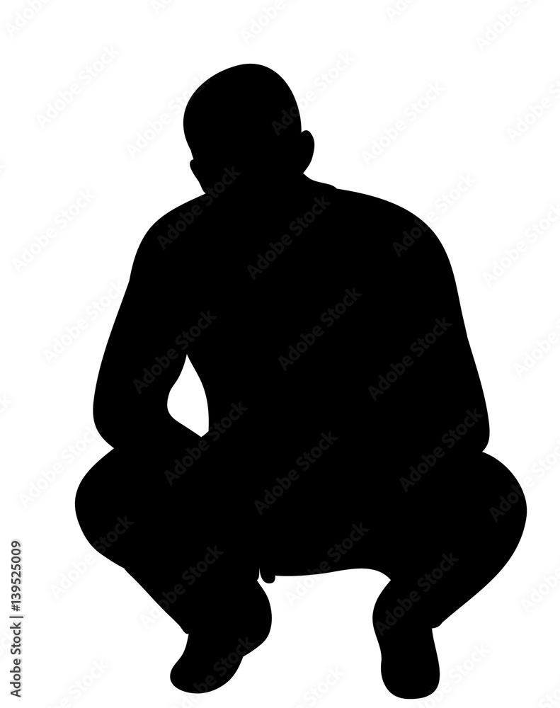  silhouette of the guy sitting
