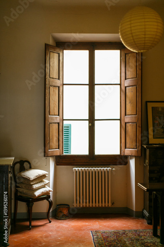 Bedroom window in Florence, Italy.