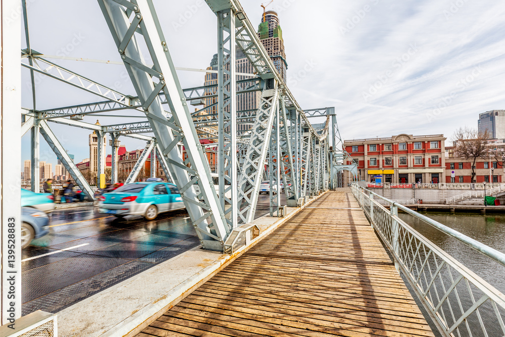 Obraz premium urban traffic view in modern city of China.