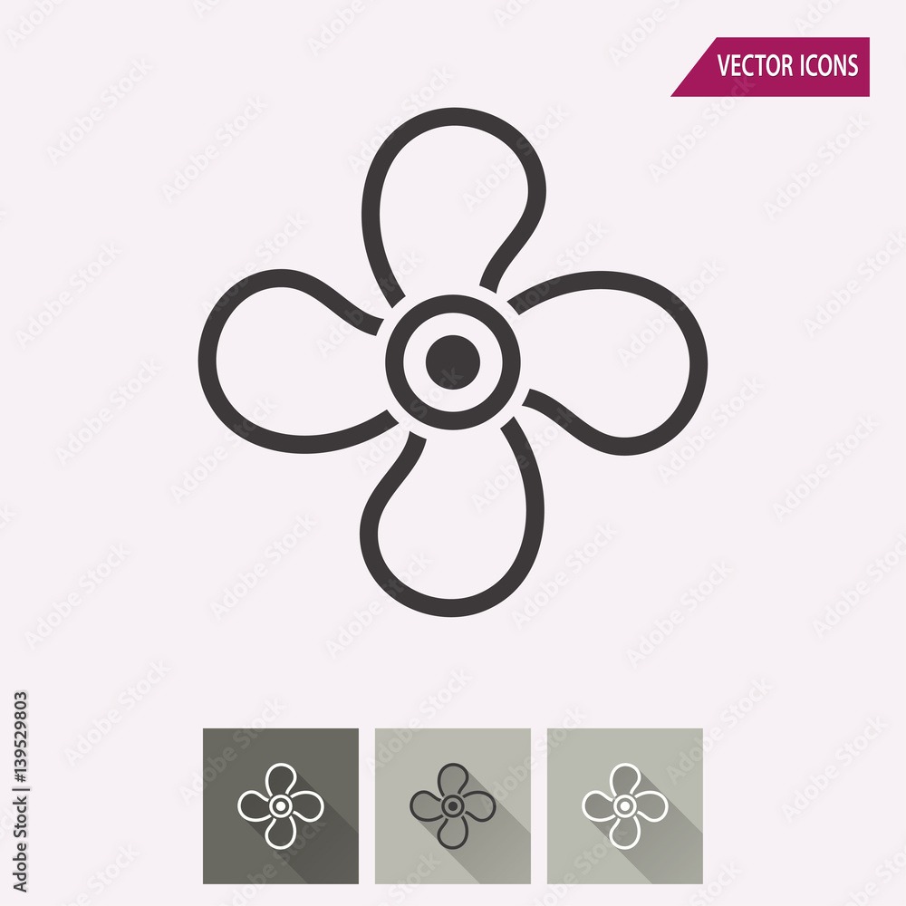 Fan - vector icon.