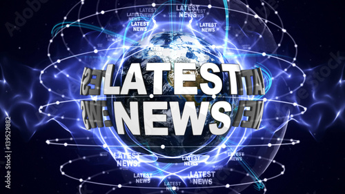 LATEST NEWS Text Around the World, Computer Graphics
