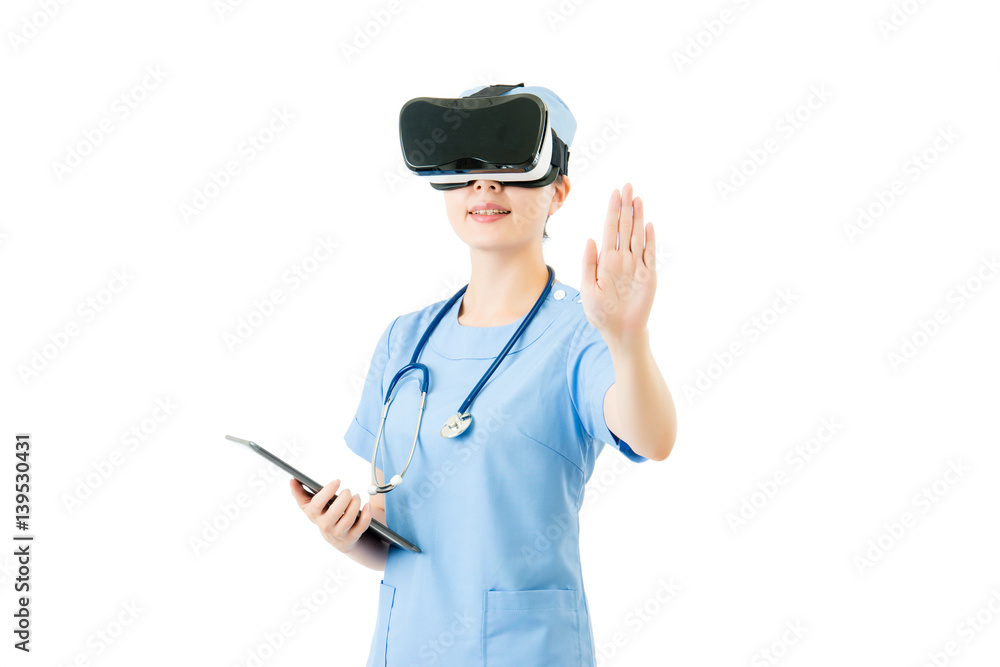 asian surgeon use digital tablet control VR headset refuse asian surgeon use digital tablet control VR headset refuse