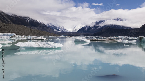 New Zealand, view of Tasman Glacier