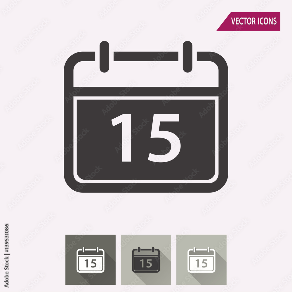 Calendar - vector icon. Calendar - vector icon.
