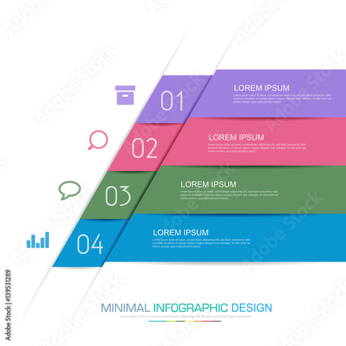 Infographic Elements with business icon on full color background  process or steps and options workflow diagrams,vector design element eps10 illustration