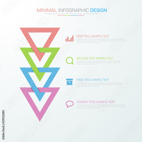 Infographic Elements with business icon on full color background  process or steps and options workflow diagrams,vector design element eps10 illustration
