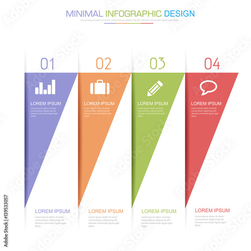 Infographic Elements with business icon on full color background  process or steps and options workflow diagrams,vector design element eps10 illustration