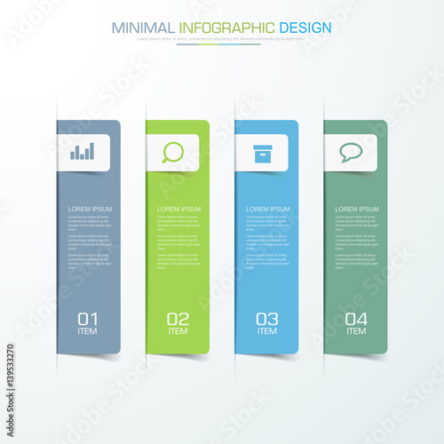 Infographic Elements with business icon on full color background  process or steps and options workflow diagrams,vector design element eps10 illustration