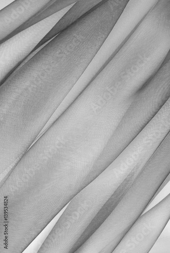 organza fabric in grey color