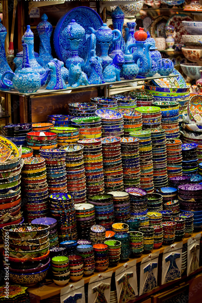 Fototapeta premium Grand Bazaar view in Istanbul, Turkey
